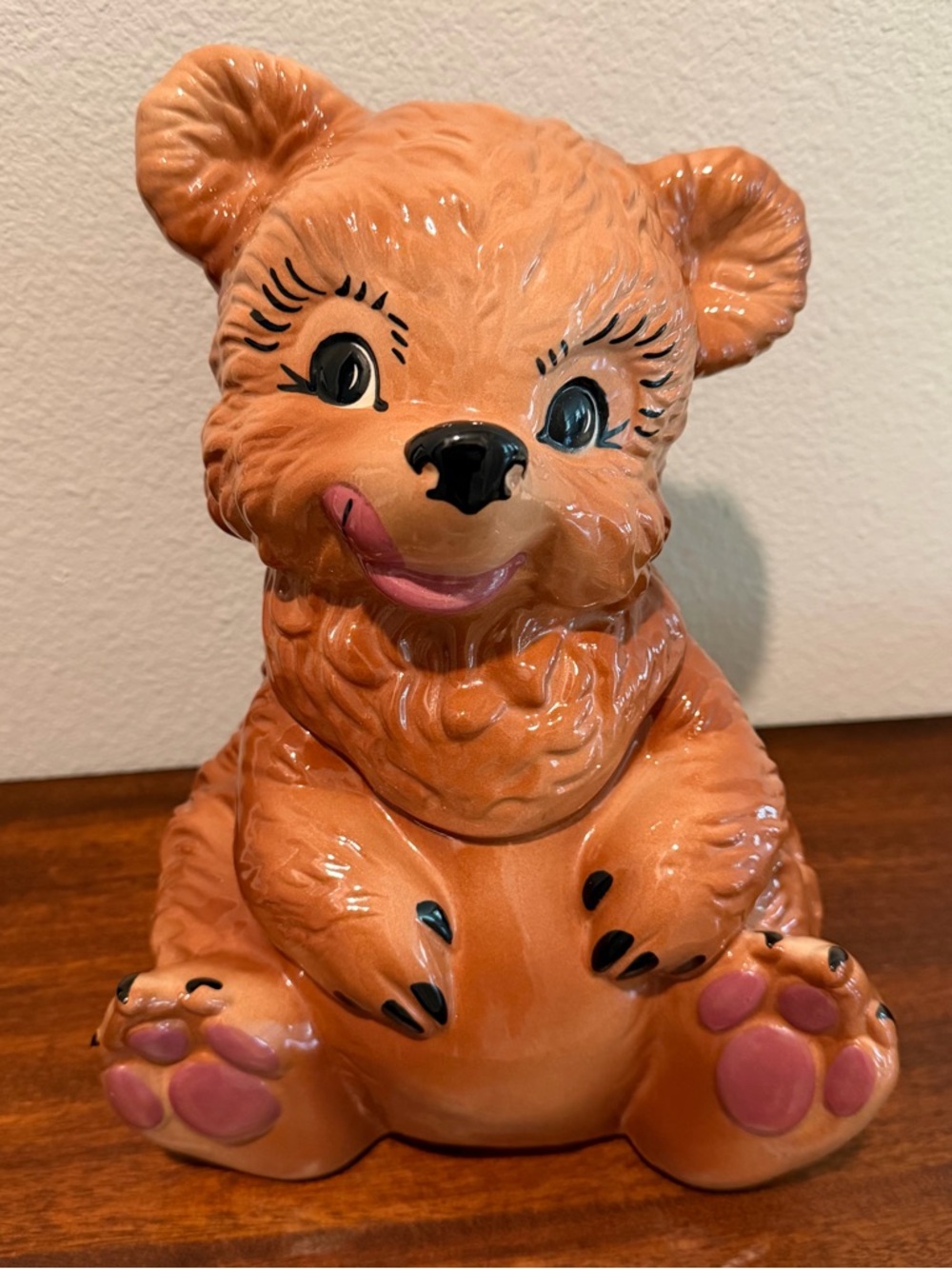 Vintage Gilner Brown Bear Cookie Jar 1950s